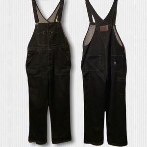 Nautica Jeans Dark Blue Overalls Coveralls Large